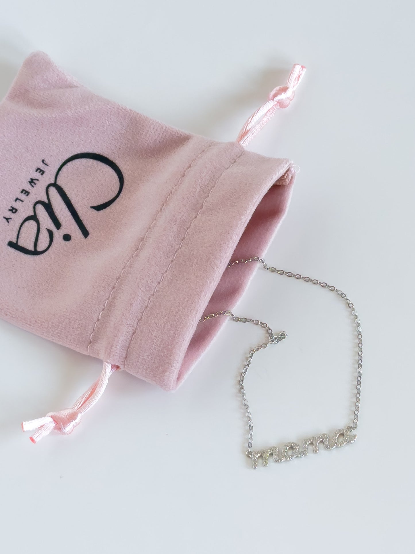 Silver Mom Necklace