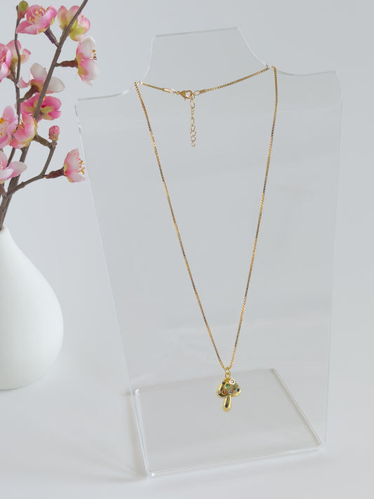 Mini Mushroom Necklace