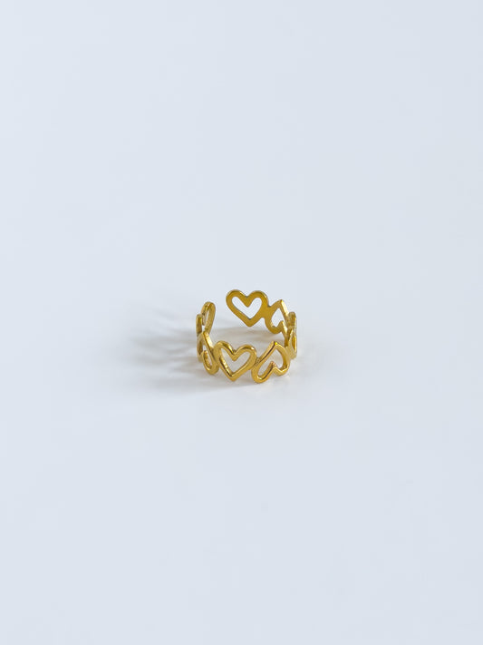 Large Hearts Ring