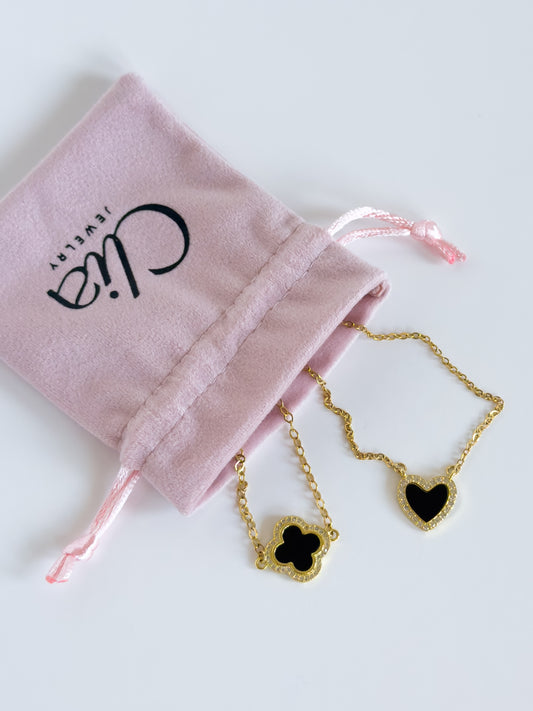 Black Charm Necklace